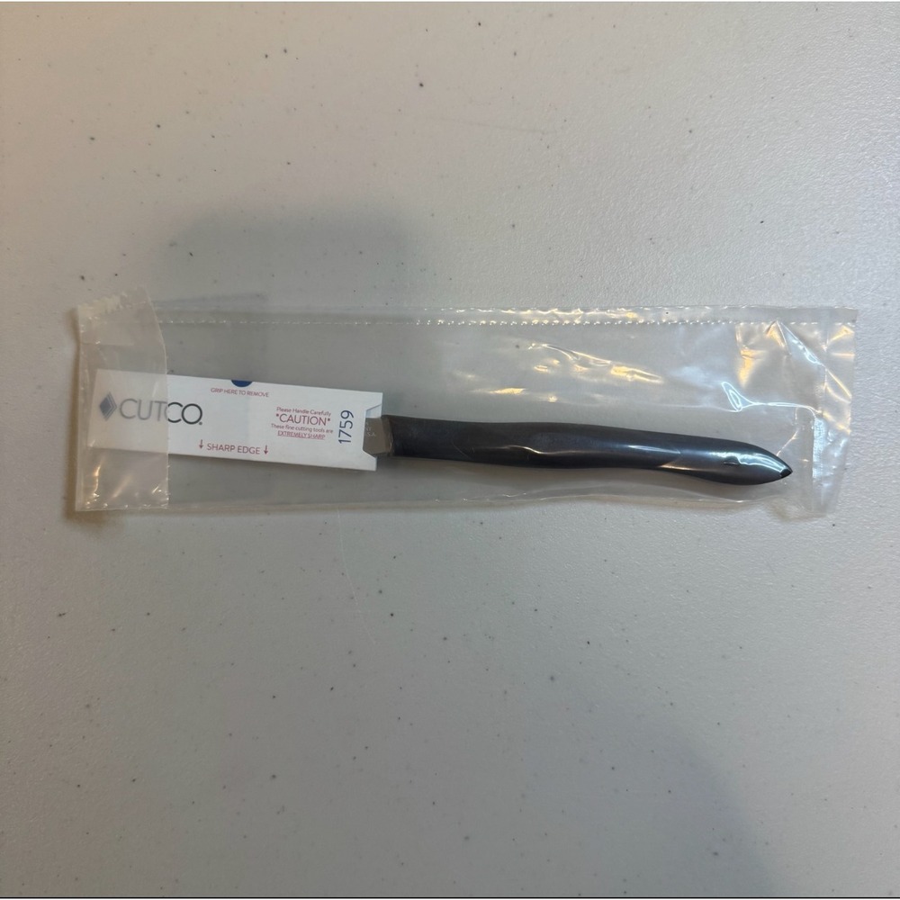 Cutco 1759 Classic Brown Serrated Blade Kitchen Table Knife 3-3/8" Double-D Edge